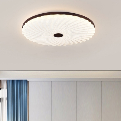 Circle Minimalist  Wood  Surface Mount  Ceiling Sconce with Direct Wired Electric for Residential Use