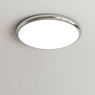 Modern Metal Flushmount Ceiling Light with Acrylic Lampshade for Bedroom