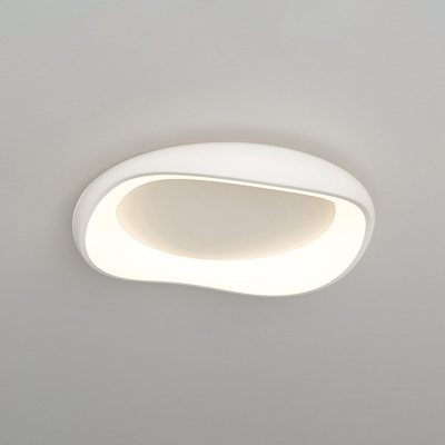 Contemporary Flush Mount Ceiling Light Fixture with Acrylic Shade