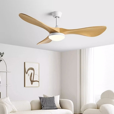 Contemporary Metal Integrated Led Ceiling Fans with Acrylic Shade