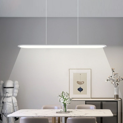 Modern Adjustable Hanging Length Dining Room Island Light with Integrated Led