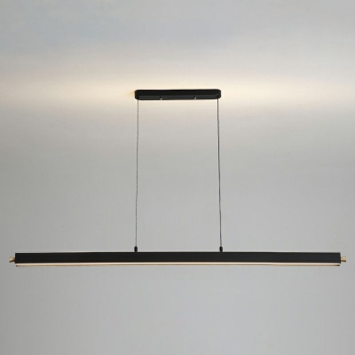 Modern Linear Dining Room Island Light with Adjustable Hanging Length