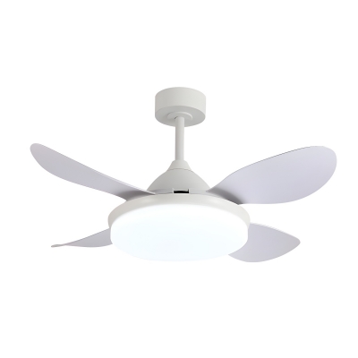 Sleek and Stylish Metal Ceiling Fan with Integrated LED Light