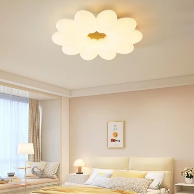 Childrens Iron Flush Mount Ceiling Lighting with Direct Wired Electric Living Room