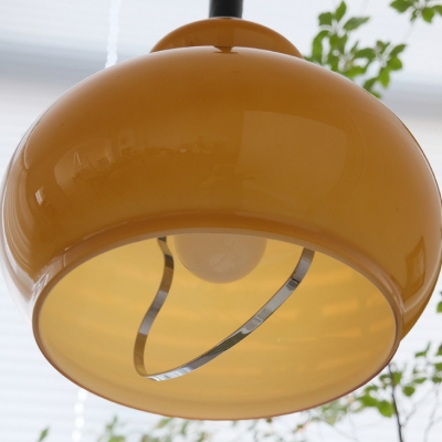 Scandinavian Glass Pendant Light Fixture with Adjustable Hanging Length