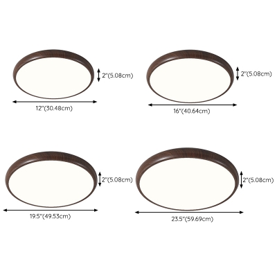 Circle Trendy Direct Wired Electric Surface Mount Ceiling Lamp in Iron for Living Room
