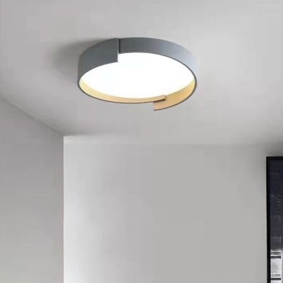 Circle Modern Simple Style Iron  Surface Mount  Ceiling Mount Light with Direct Wired Electric for Living Room