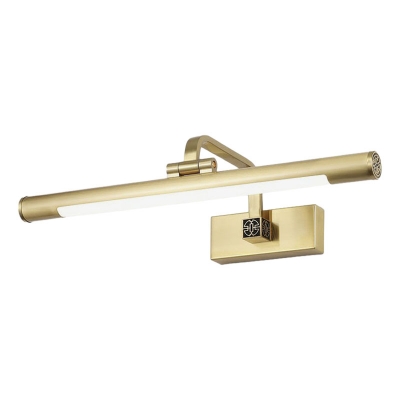 Contemporary Metal Linear Vanity Light Fixture with Integrated Led