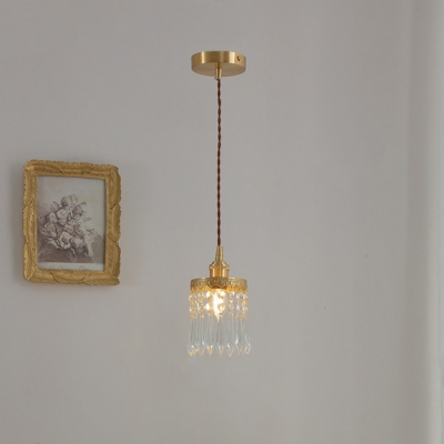 Modern Metal Bedroom Pendant Light Fixture with Adjustable Hanging Length
