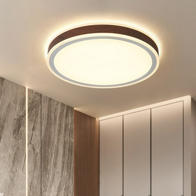 Circle Minimalist  Aluminum Flushmount  Flush Mount Light with Direct Wired Electric for Living Room