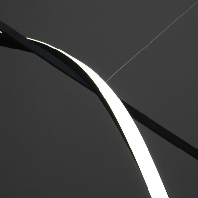 Modern Linear Adjustable Hanging Length Island Light with Acrylic Shade