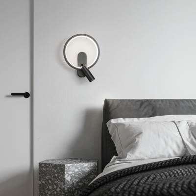 Modern Metal Bedroom Wall Light Fixture with Led Light Source