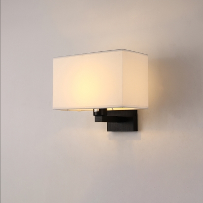 1 Light Residential Use LED/Incandescent/Fluorescent Wall Sconce, Textured Fabric Lampshade Wall Lamp