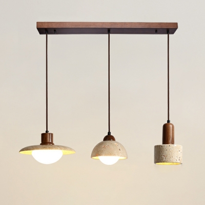 Direct Connection Customizable Hanging Length Down Island Kitchen Pendant for Residential Use with Light Wood  Fixture