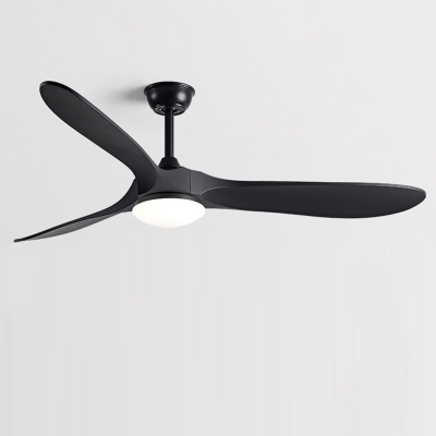 Scandinavian Metal Living Room Ceiling Fans with Acrylic Shade