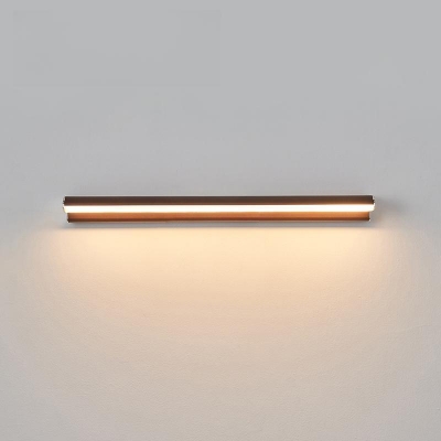 Simplistic Linear Directed Downward Bathroom Vanity Light for Basement Adapted for Led Light with Chalk Shade