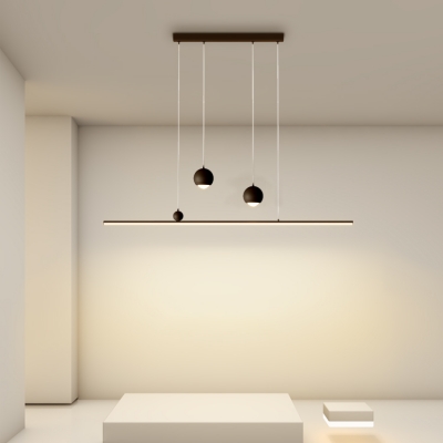 Fixed Wiring Directed Downward Pendant Kitchen Island for Residential Use Adapted for Led Light with Lucite Shade