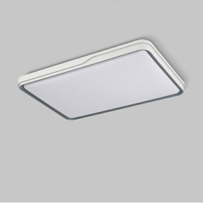 1 Light Flush Mount Fixed Wiring Ceiling Light with Plexiglass Shade Adapted for Led Light in a Simplistic  Style
