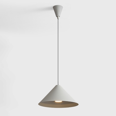 Grey Iron Cover Conical Versatile Hanging Length Pendant Lamp Adapted for Led Light