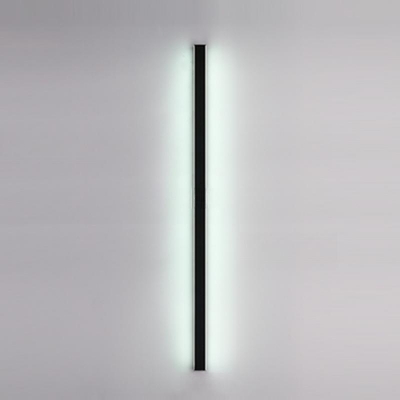 1 Light Linear Ambient Midnight Black Wall Light for Indoor, Direct-wired