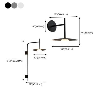 1 Light Residential Use Wall Sconce, Wall Lamp with Vitreous Shade, Bi-pin Not Included