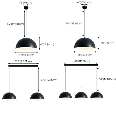 Alloy Fixture Vaulted Variable Hanging Length Pendant Lighting for Residential Use with Lampshade Adapted for Led Light Fixture