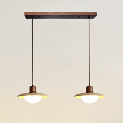 Direct Connection Customizable Hanging Length Down Island Kitchen Pendant for Residential Use with Light Wood  Fixture