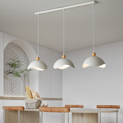 Chalk Fixed Wiring Adjustable Suspension Length Pendant Lighting Adapted for Led Light in Metal for Residential Use in a Casual Style