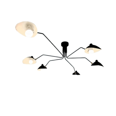 Direct Connection Directed Downward Pendant Light  with Antique Brass Shade