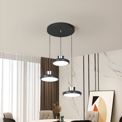 Polymethyl Methacrylate (pmma) Enclosure Versatile Hanging Length Pendant Lamp for Residential Use Adapted for Led Light in a Modern Style