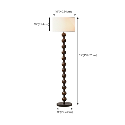 Residential Use Art Deco  LED/Incandescent/Fluorescent Floor Lamp with White Textile Foot Switch, 1 Light