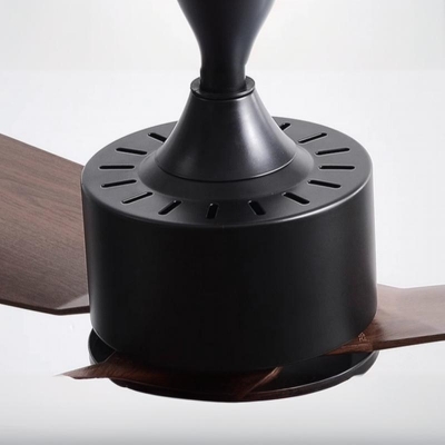 3 Blades ABS Plastic Fan Blade Reverse Suspension Rod Windmill Ceiling Fan with Light in a Modern Simple Style