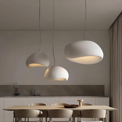 Polymerized Material Lampshade Fixed Wiring Variable Suspension Length Pendant Light Adapted for Led & Incandescent/ Fluorescent for Residential Use