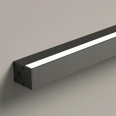 1 Light Linear Ambient Midnight Black Wall Light for Indoor, Direct-wired