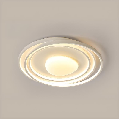 4 Lights Flushmount Lucite & Metal Ceiling Fixture for Residential Use Adapted for Led Light in a Modern Style