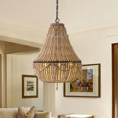 Adjustable Height Hanging Light with Metal Fixture in a Modern Style