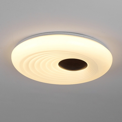 Round  Modern Simple Style 1 Light Iron Flushmount  Ceiling Light with Direct Wired Electric for Living Room
