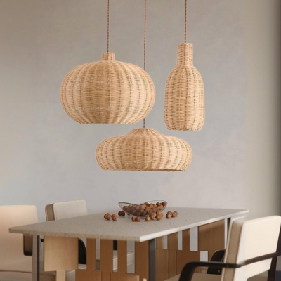 Residential Use Direct Connection Led & Incandescent/ Fluorescent Pendant with Cane Cover & Customizable Hanging Length Thread