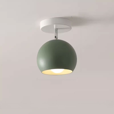 1 Light Semi Flush Mount Iron Ceiling Light with Metal Fixture Adapted for LED/Incandescent/Fluorescent for Residential Use