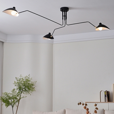 Direct Connection Directed Downward Pendant Light  with Antique Brass Shade