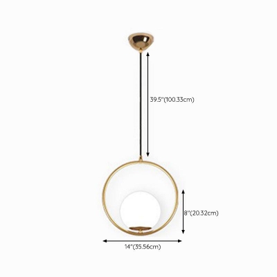 Contemporary Hardwired Variable Hanging Length Pendant with Vitreous Shade for Residential Use