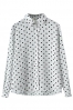 polka dot collar shirt