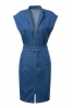 denim cap sleeve dress