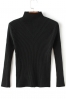 Mock Neck Long Sleeve Women's Geometric Print Pullover Sweater