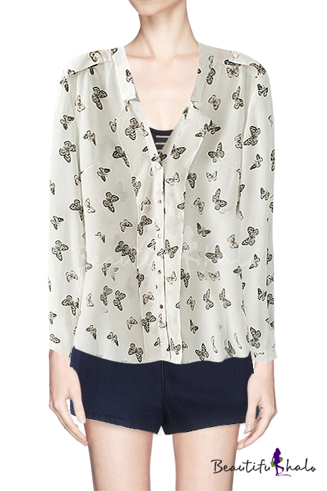 butterfly button up