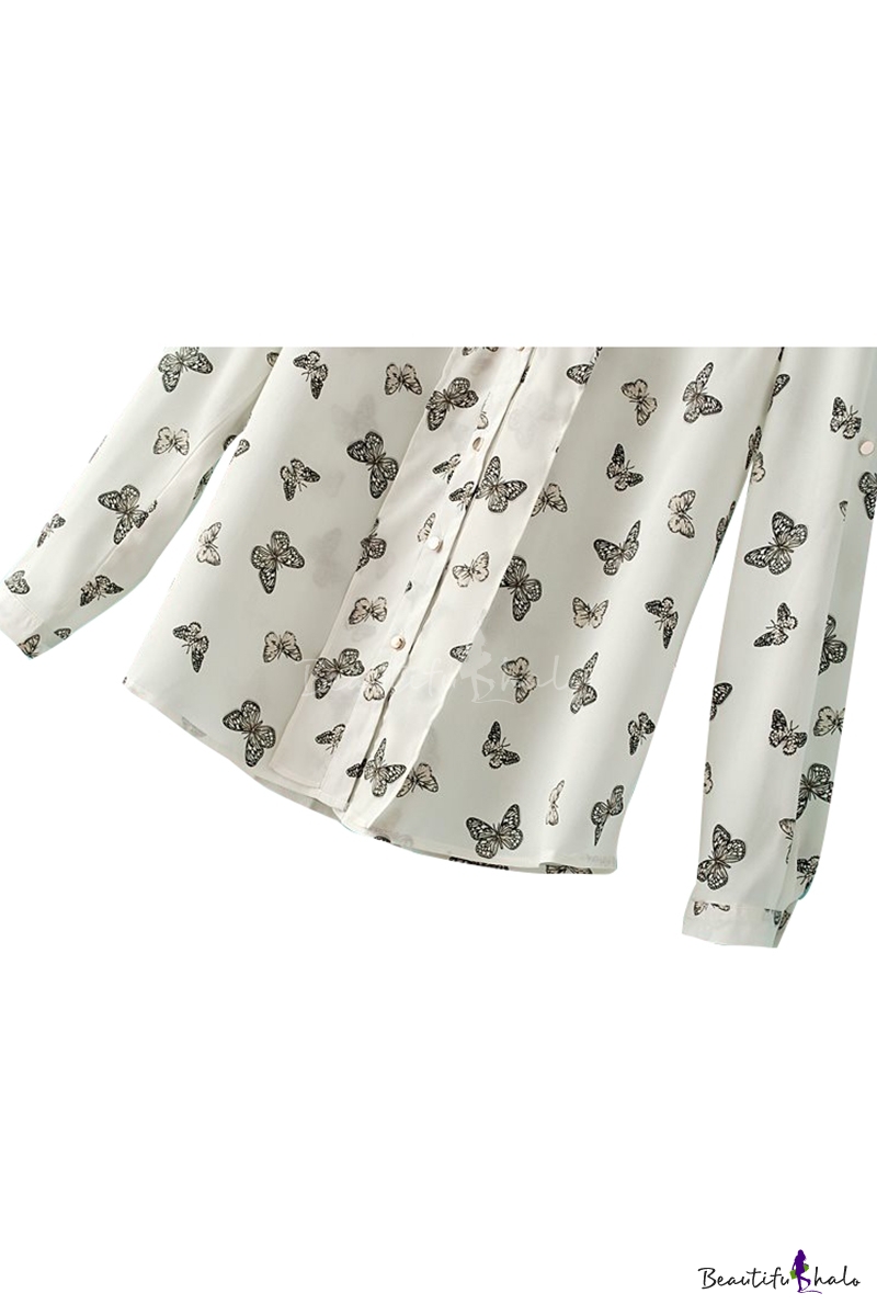 butterfly button up