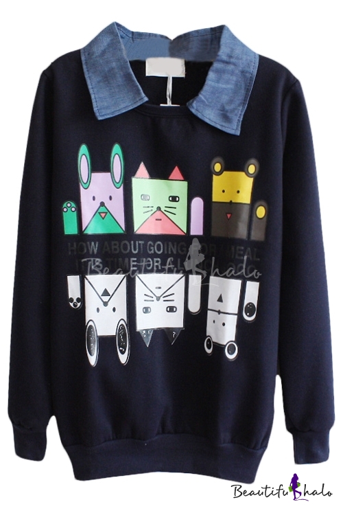 cute graphic crewnecks