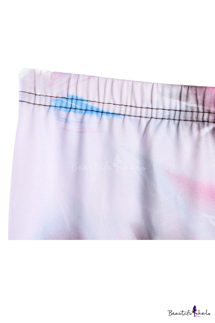 lightning print pants