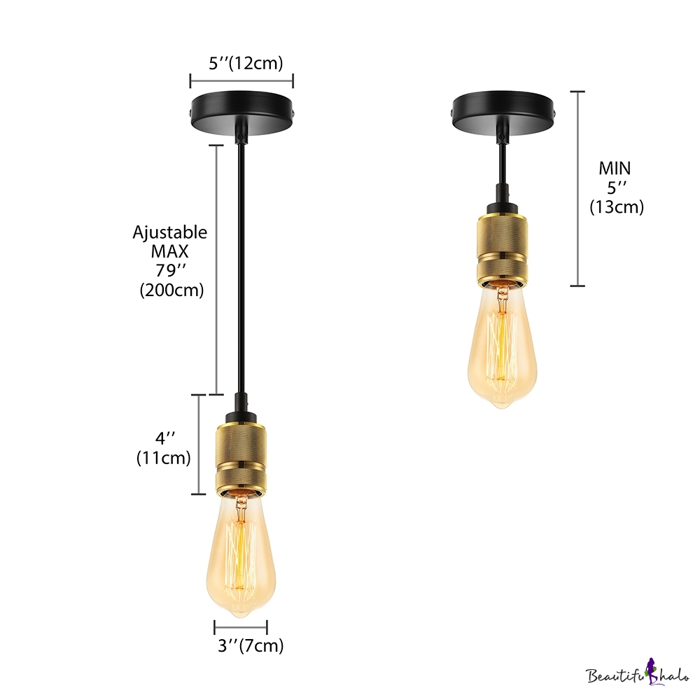 Single Light Mini Edison Bulb LED Pendant - Beautifulhalo.com