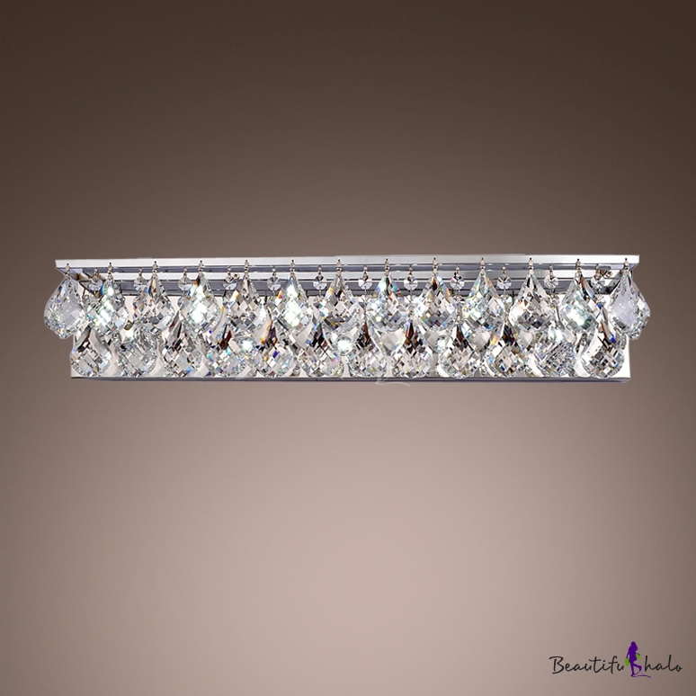 Accentuate Your Sophisticated Bathroom Decor with Brilliant Two Light Crystal String Bathroom 